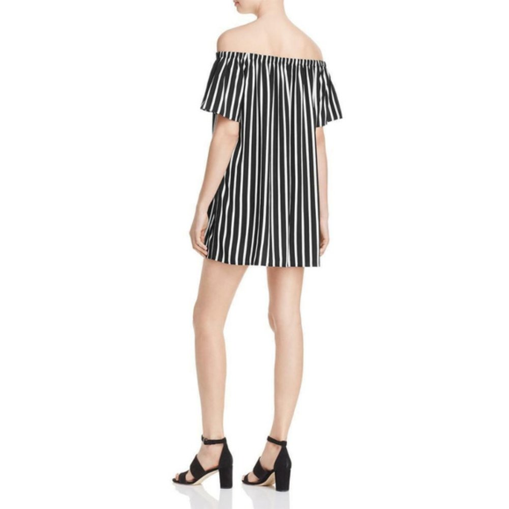 French Connection Crepe Off-The-Shoulder Dress - Picture 2 of 3